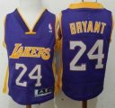 Los Angeles Lakers #24 Kobe Bryant purple nba children jersey