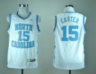 North Carolina Tar Heels Vince Carter 15 White College Basketball Jersey