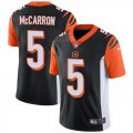 Nike Cincinnati Bengals #5 McCarron black Color Rush Limited Jersey