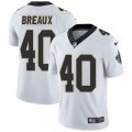 New Orleans Saints #40 Delvin Breaux Nike White Color Rush Limited Jersey