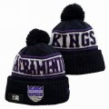 2024 Sacramento kings black purple white NBA Sports Cuffed Knit Hats