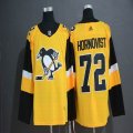 Adidas Pittsburgh Penguins #72 Patric Hornqvist Yellow NHL Jerseys