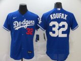 Nike Los Angeles Dodgers 32# Sandy Koufax blue mlb baseball jerseys