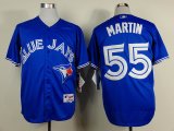 Toronto Blue Jays #55 Russell Martin Blue MLB baseball Jerseys