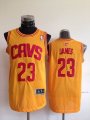 2014 Cleveland Cavaliers LeBron James #23 yellow nba jersey