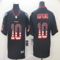 Houston Texans #10 DeAndre Hopkins USA Flag black Color Rush Limited Jersey