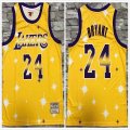 Los Angeles Lakers #24 Kobe Bryant Yellow Throwback NBA basketball jersey-TY