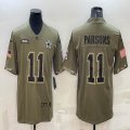 2022 Nike Dallas Cowboys #11 Micah Parsons Salute to Service Retired Limited Jersey-BD