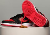 Women 2023 Air Jordan 1 basketball Shoes black red