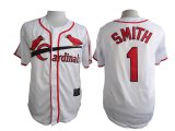 St Louis Cardinals Ozzie Smith 1# white mlb baseball jersey 75th