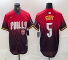 Nike Philadelphia Phillies #5 Bryson Stott red majestic baseball jersey city version 04