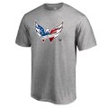 Men's Washington Capitals Fanatics Branded Ash Banner Wave T-Shirt