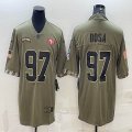 2022 nike 49ers #97 Nick Bosa Salute to Service Retired Limited Jersey-BD