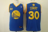 Nike Golden State Warriors #30 Stephen Curry blue NBA basketball jersey