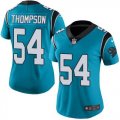 Women Panthers #54 Shaq Thompson blue nike Color Rush Limited Jersey