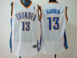 Oklahoma City Thunder #13 James Harden White Basketball Jerseys