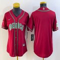 Women 2023 World Cup Mexico blank red majestic baseball jerseys 11