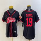 Youth Nike 49ers #19 Deebo Samuel black baseball jerseys Joint name-BD