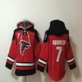 Atlanta Falcons #7 Robinson red black NFL Hooded Sweatshirt