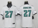 Women NEW Nike Philadelphia Eagles 27 Jenkins White Color Rush Limited Jersey