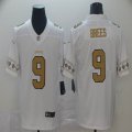 Nike New Orleans Saints #9 Drew Brees white NFL Color Rush Limited Jersey with Sleeve label