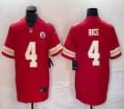 Nike Kansas City Chiefs #4 Rashee Rice red Color Rush Limited Jersey-BD