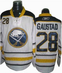 Buffalo Sabres 28 Paul Gaustad White Hockey Jerseys