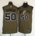 San Antonio Spurs #50 David Robinson Green nike nba jersey