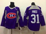 Reebok Montreal Canadiens #31 Carey Price purple ice hockey jersey