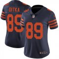 Women Nike Chicago Bears #89 Mike Ditka dark blue Color Rush Limited Jersey