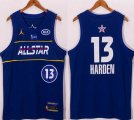 2021 Houston Rockets #13 James Harden blue NBA All Star basketball jerseys-XD