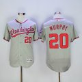 2016 Washington Nationals #20 Daniel Murphy gray Flexbase Authentic Collection Jersey