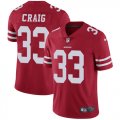 49ers #33 Roger Craig nike red Color Rush Limited Jersey