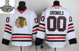 Reebok Chicago Blackhawks GRISWOLD 00# white nhl Jersey