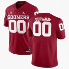 Custom Oklahoma Sooners red College Football Jersey with jordan logo