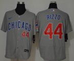 Nike Chicago Cubs Anthony Rizzo #44 gray Flexbase Authentic Collection Jersey-WL