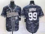 Nike New York Yankees #99 Aaron Judge gray camo majestic baseball Jersey Joint name 01