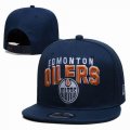 2023 Edmonton Oilers blue NHL Snapback Hats