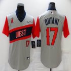 Nike Los Angeles Angels #17 Shohei Ohtani gray majestic baseball jersey nickname version-BD