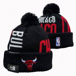 2024 Chicago Bulls black white red NBA Sports Cuffed Knit Hats