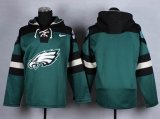 Philadelphia Eagles blank green nfl Hooded Sweatshirt