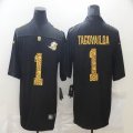 Custom Nike Miami Dolphins Tua Tagovailoa black color Rush Limited Jersey Flocking Leopard