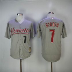 Houston Astros Authentic #7 Craig Biggio gray mlb baseball jerseys