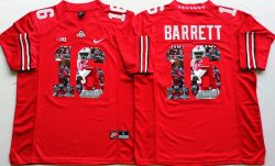 Ohio State Buckeyes #16 J.T. Barrett red fashion college football jersey