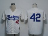 MLB Jerseys Los Angeles Dodgers 42 Robinson Cream M&N 1958