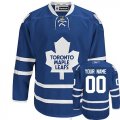 Reebok Toronto Maple Leafs Customized Authentic Blue Home Man NHL Jersey