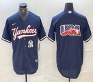 Nike New York Yankees blank blue MLB baseball Jersey Joint name -BD 04