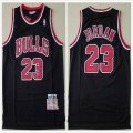 Chicago Bulls #23 Michael Jordan black throwback The final nba jersey-TY