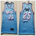 Nike Miami Heat #25 Kendrick Nunn skyblue nba basketball jersey-XD