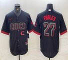 Nike Cincinnati Reds #27 Jake Fraley black majestic mlb jerseys city version-BD 03